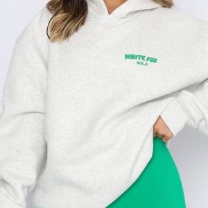 White Fox Boutique Green Offstage Hoodie